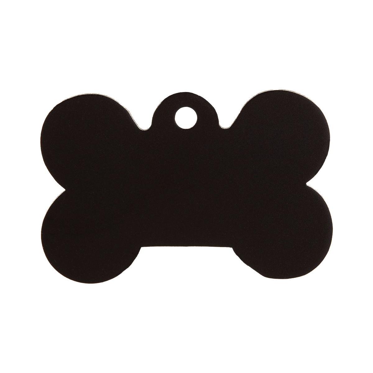 Black engraved dog sales tags