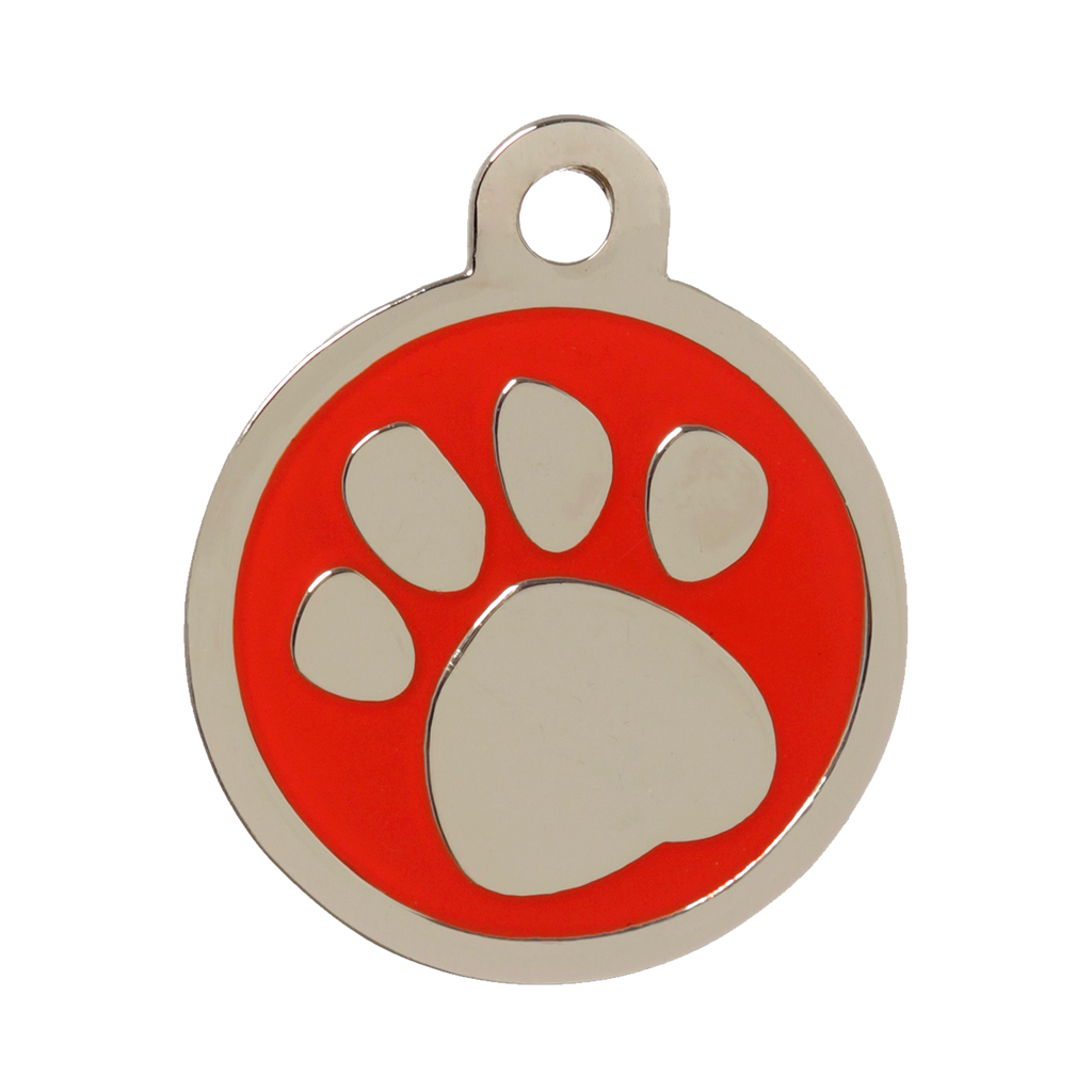 design-pawprint-red-small-or-medium-or-large-or-extra-large-id-tag