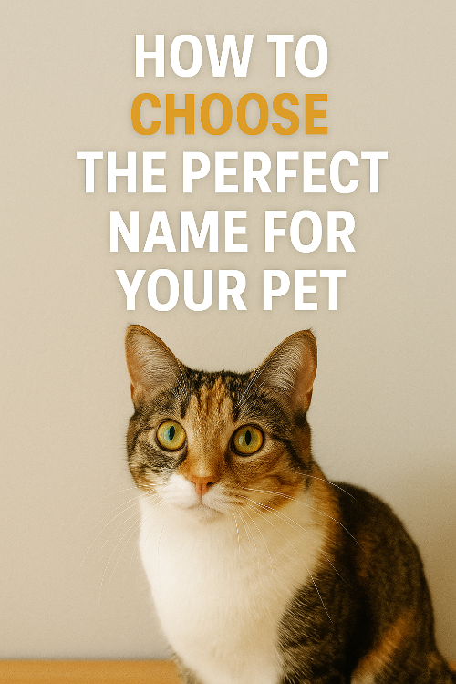 How to Choose the Perfect Name for Your Pet