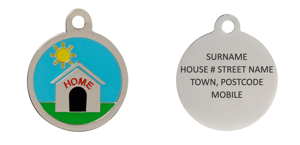 Kennel Pet Tag - Engraving Example