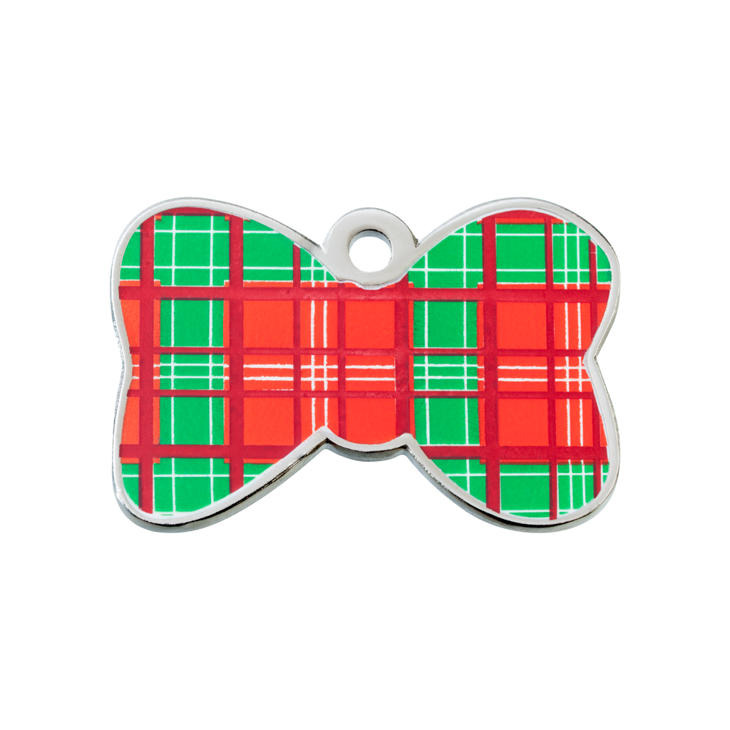 fashion-bowtie-tartan-christmas-pet-tag