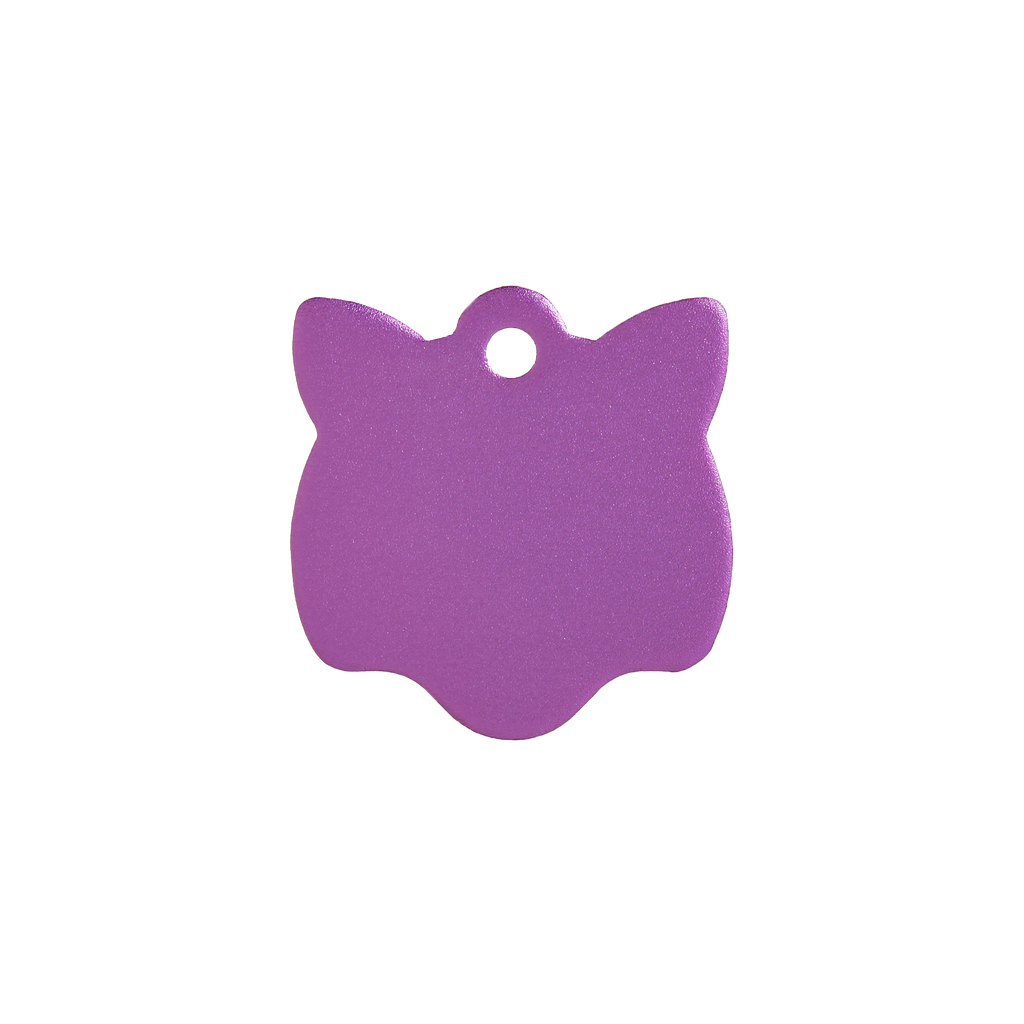 aluminium-cat-purple-small-id-tag